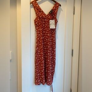 Realization Par - The Stephanie Dress in Saffron, Size Small